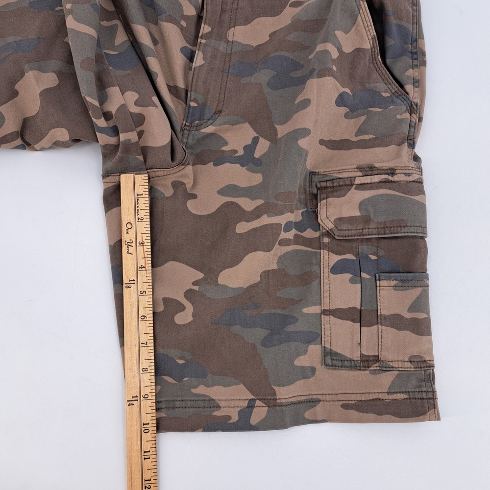 RedHead Camo Cargo Shorts Mens 36 Cotton Blend Brown Green Camouflage Utility - Picture 8 of 9